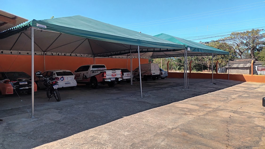 Tenda Piramidal - Estrutura Montada